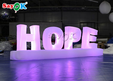 Attractive Giant Colorful Art Inflatable Word Model / Inflatable Letters For Decoration