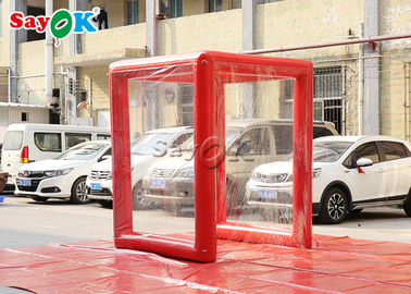 Fire Proof Outdoor Red Inflatable Medical Tent 2x2x2.5mH Or Customized