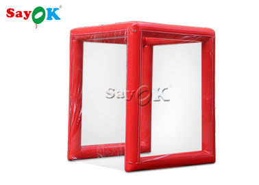 Fire Proof Outdoor Red Inflatable Medical Tent 2x2x2.5mH Or Customized