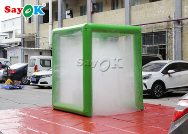 Custom Made Green Fogger Intergrated Disinfection Channel In Supermarket Entrance