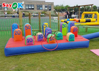 Outdoor Inflatable Games Interesting Inflatable Hoopla Game Human Inflatable Ring Toss Games Photo Printing