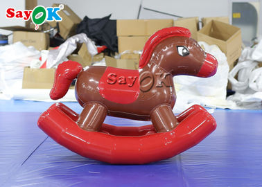 Sayok Red PVC Kid Inflatable Pony Rocking Horse