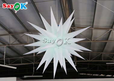 White Hanging Stars 1.5m Inflatable Lighting Decoration