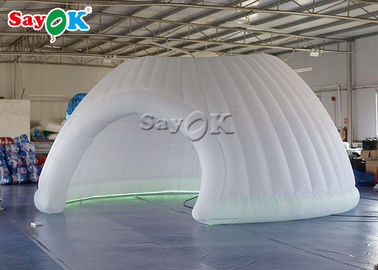 Outdoor Inflatable Tent Event 6m Inflatable Igloo And Dome Tent With LED Light