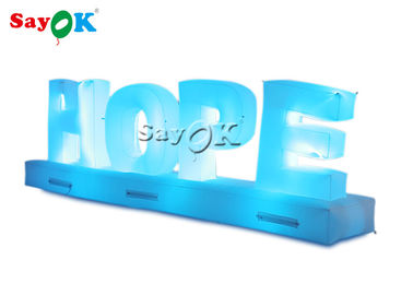 Customizable 1.3m Inflatable HOPE Alphabet For Promotion