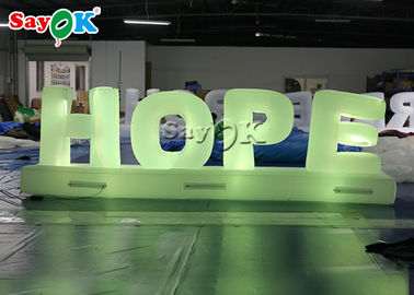 Customizable 1.3m Inflatable HOPE Alphabet For Promotion