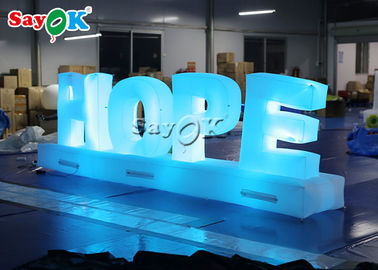 Customizable 1.3m Inflatable HOPE Alphabet For Promotion