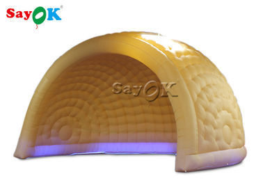 Dome Inflatable Tent ROHS Amusement Parks 6m LED Inflatable Air Dome Tent