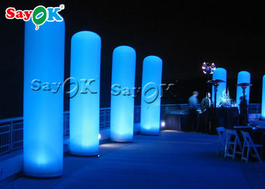 Customized White Led Lighting Inflatable Model Pillar For Decoration