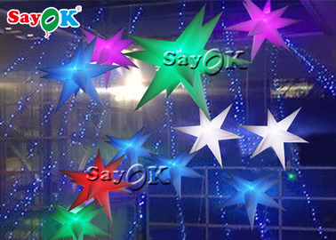 Advertising Color Changing Inflatable Led Star For Party Decoration