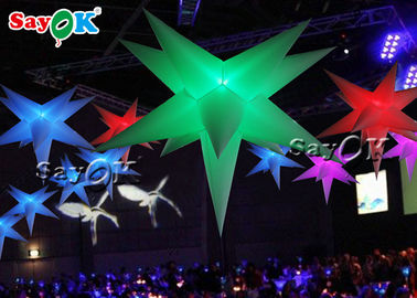 Advertising Color Changing Inflatable Led Star For Party Decoration