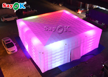 Go Outdoors Inflatable Tent Waterproof  PVC Party Event Inflatable Cube Tent With LED