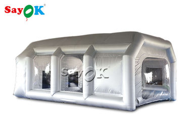 Customized 7x5x3mH Silver Car Inflatable Spray Booth