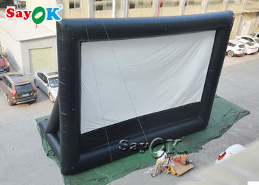 Inflatable Cinema Screen Black And White School  Inflatable Projector Movie Screen