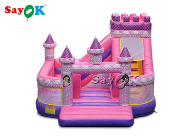 Kid Waterproof Princess Pink Inflatable Boucing Castle 5x5.5x4.2m