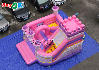 Kid Waterproof Princess Pink Inflatable Boucing Castle 5x5.5x4.2m