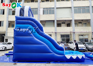 Commercial Inflatable Slide Adult And Kid Double Lane Inflatable Slip And Slide With Pool