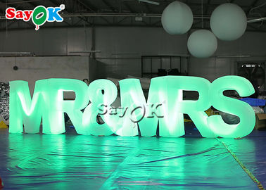 6.17x1.2mH Inflatable Led Letters For Advertising Event Decoration