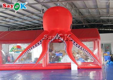 Red 190T Nylon Octopus Tentacles 3m Inflatable Lighting Decoration