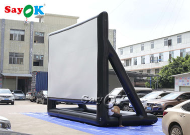 Backyard Movie Screens 7x5mH Foldable Black Inflatable Screen Cinema For Stage Decoration