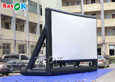 Backyard Movie Screens 7x5mH Foldable Black Inflatable Screen Cinema For Stage Decoration