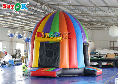 Best Inflatable Tent 5x4x3.8mH Inflatable Disco Dome Bouncy Castle With Magic Lights