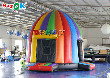 Inflatable Tent Dome 5x4x3.8mH Inflatable Disco Dome Bouncy Castle With Magic Lights