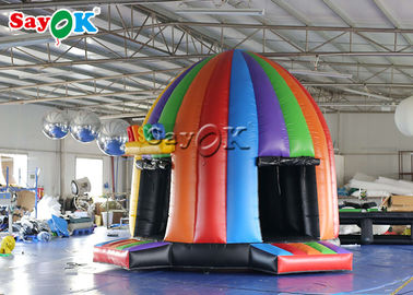Inflatable Tent Dome 5x4x3.8mH Inflatable Disco Dome Bouncy Castle With Magic Lights