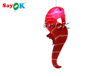 Club Decoration 2m  Red Inflatable LED Lighting Hippocampus