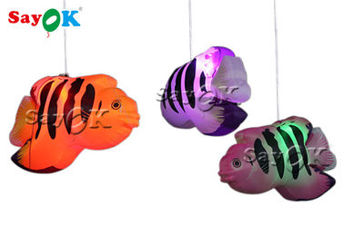 Shopping Mall Hanging Tropical Fishes 2m  Inflatable Lighting Decoration