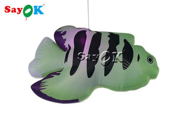 Festive Commercial 2m Inflatable Decoration Tropical Fish With LED