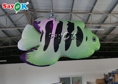 Festive Commercial 2m Inflatable Decoration Tropical Fish With LED