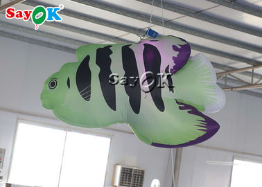 Festive Commercial 2m Inflatable Decoration Tropical Fish With LED