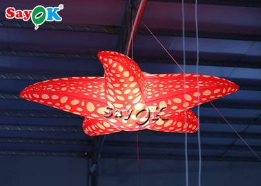 Events Party Decorating Hanging 2m Red LED Inflatable Sea Star