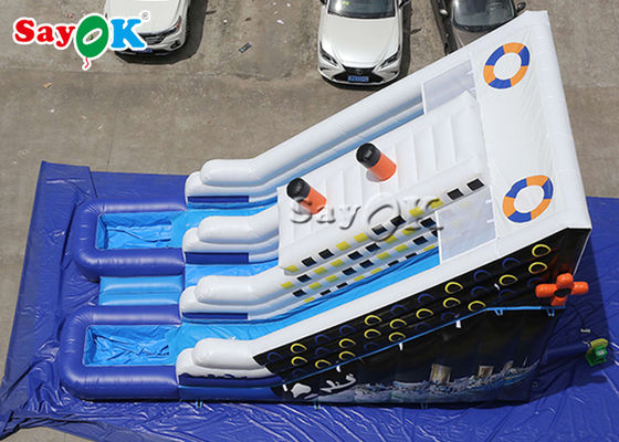 Outdoor Water Inflatable Slides SGS Double Stitched Waterproof  Inflatable Climbing Water Slide