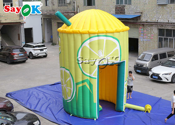 Inflatable Air Tent 3.5x5.3mH 0.4mm Inflatable Lemonade Stand Booth Tent For Display