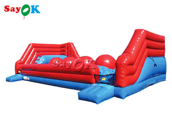 Inflatable Obstacle Course Big Baller Wipeout Course Inflatable Sports Games For Family Center