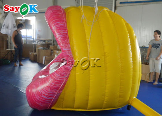 Tarpaulin Custom Inflatable Products Pub Music Party Inflatable Mouth Model Decoration