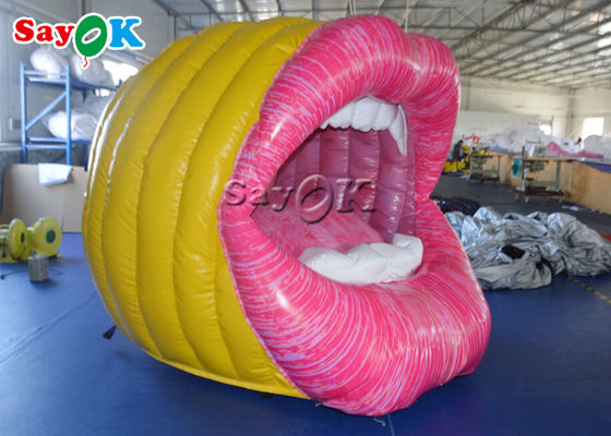 Tarpaulin Custom Inflatable Products Pub Music Party Inflatable Mouth Model Decoration