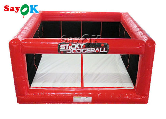 Inflatable Jump Game 2 In 1 Inflatable Sticky Dodgeball Court Fun Dodge Ball Game Arena