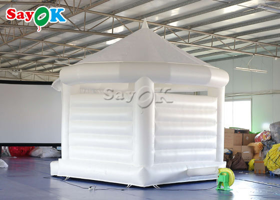 4.5x4.2x4.4mH White Wedding Inflatable Bouncy Castle