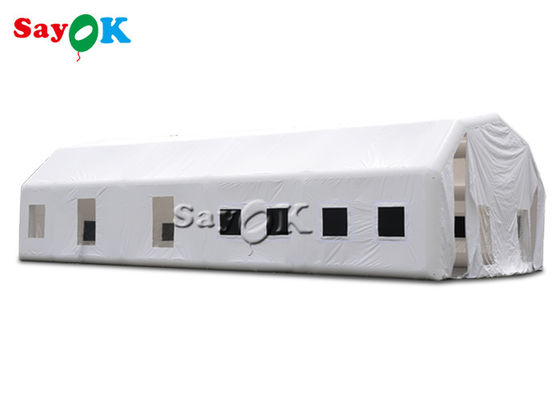 Inflatable Lawn Tent Waterproof White 20x10x5.5mH Inflatable Automotive Paint Booth