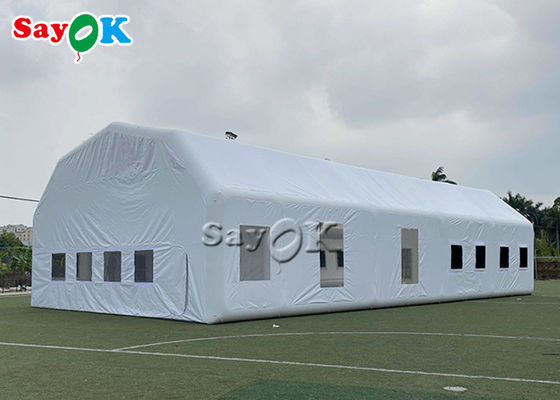 Inflatable Lawn Tent Waterproof White 20x10x5.5mH Inflatable Automotive Paint Booth
