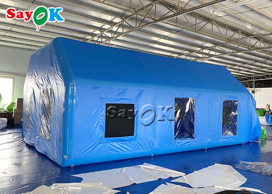 Mobile Oxford Inflatable Paint Spray Booth With Logo Printing Inflatable Work Tent