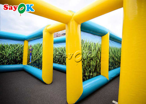 Inflatable Party Games Outdoor Sports Yellow Green Halloween Inflatable Corn Maze
