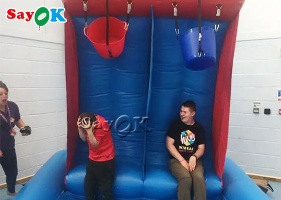 Inflatable Water Game 2.5x2.5x3mH Portable PVC Tarpaulin Inflatable Gunge Slime Tank Game