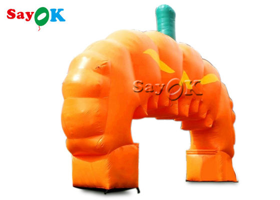 Custom Inflatable Arch Orange Halloween Pumpkin Event Inflatable Arch For Supermarket