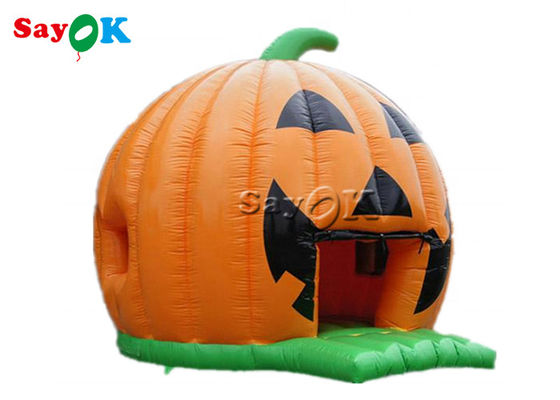 Child  Tarpaulin Halloween Inflatable Pumpkin Bouncer For Party