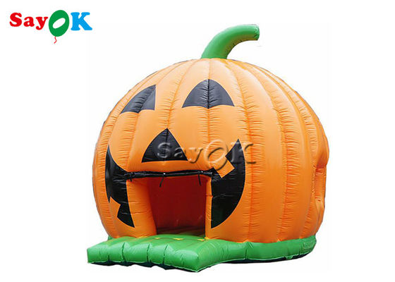 Child  Tarpaulin Halloween Inflatable Pumpkin Bouncer For Party