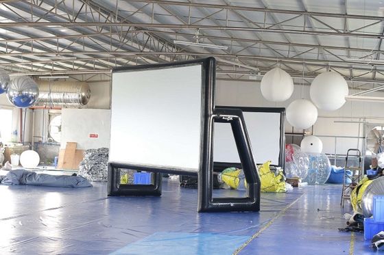 Blow Up Projector Screen Outdoor Airtight PVC  Tarpaulin Inflatable Cinema Screen